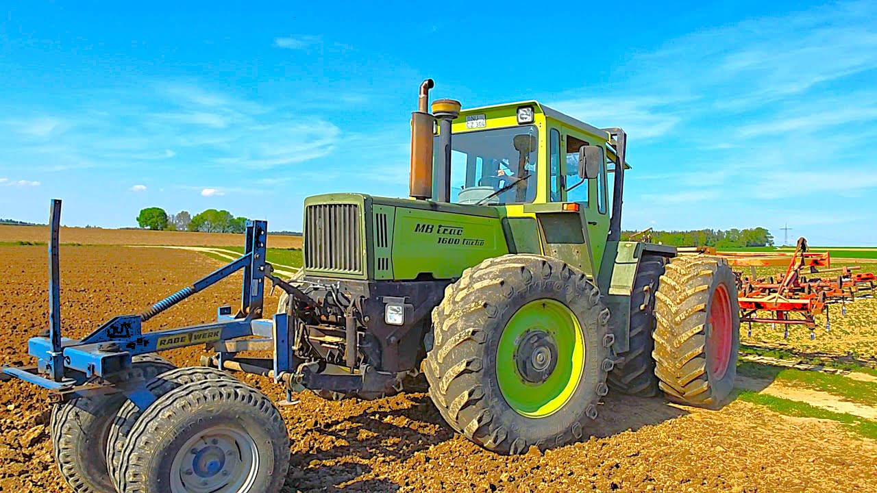 MB trac 1600 Turbo mit Rabe-Werk Reifenfrontpacker & Zwillingsbereifung für sehr geringen Bodendruck