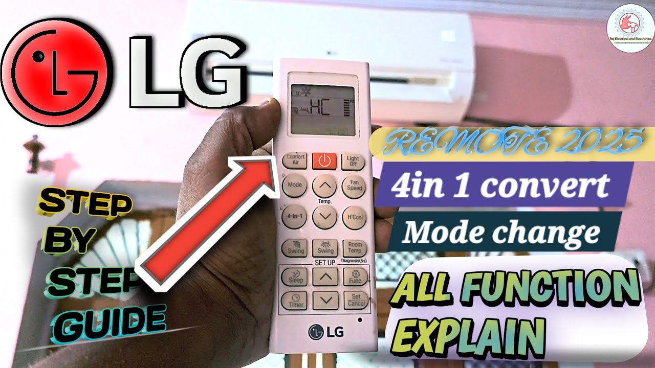 LG Dual Inverter AC Remote | 2025 LG AC Full REMOTE Guide Hindi #acremote #lgacremote