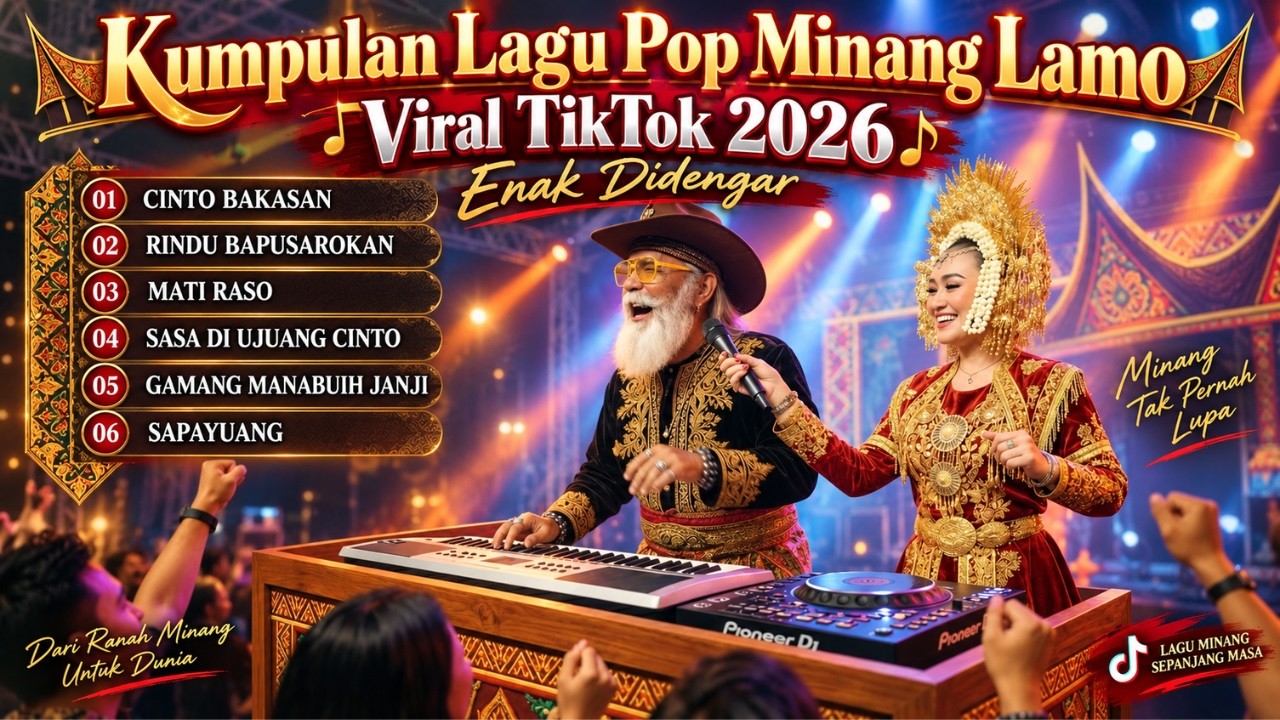 Kumpulan Lagu Pop Minang Lamo Viral TikTok 2026 Enak Didengar [Cover MINANG AI STUDIO]