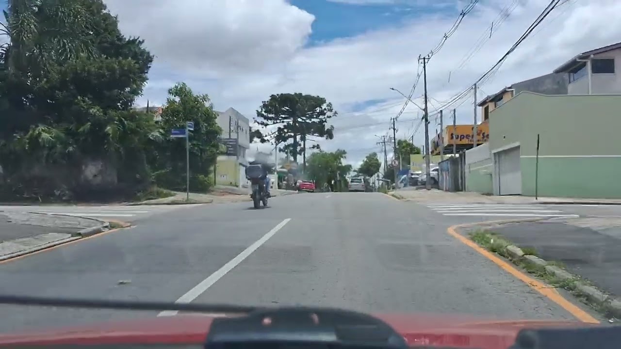 Hoje mostra ruas de São José dos Pinhais bairro Afonso Pena estou sem GPS não conheço esse lugar 