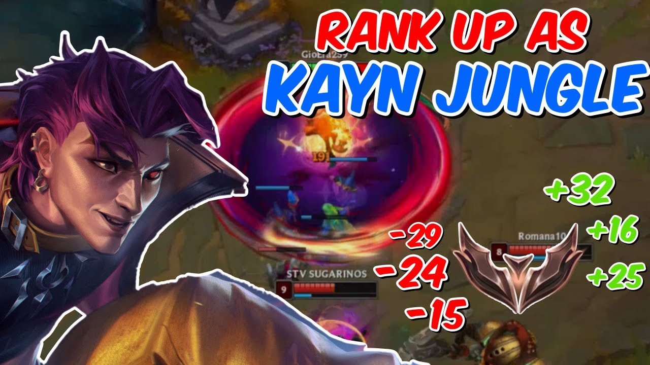 Trying To RANK UP As Jungle Kayn In League Of Legends - Red Kayn Runes & Items