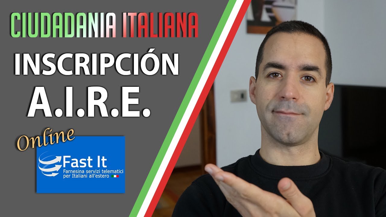 🗺 🇮🇹 INSCRIPCIÓN A.I.R.E. - Anagrafe de Italianos Residentes en el Exterior   - Formulario Online