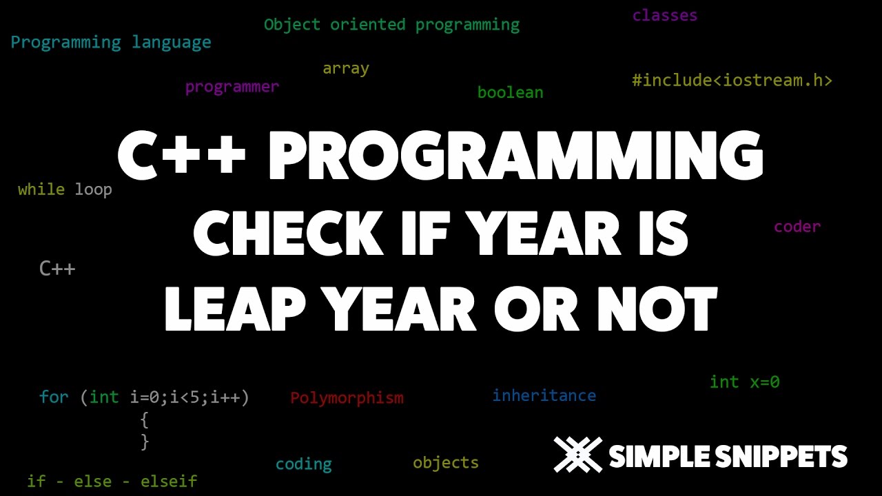 Программа C++ для проверки состояния високосного года | Учебники по программированию на C++ для н...