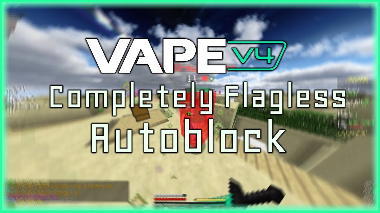 ENTIRELY FLAGLESS AUTOBLOCK WITH VAPE V4 || Hypixel Hacking