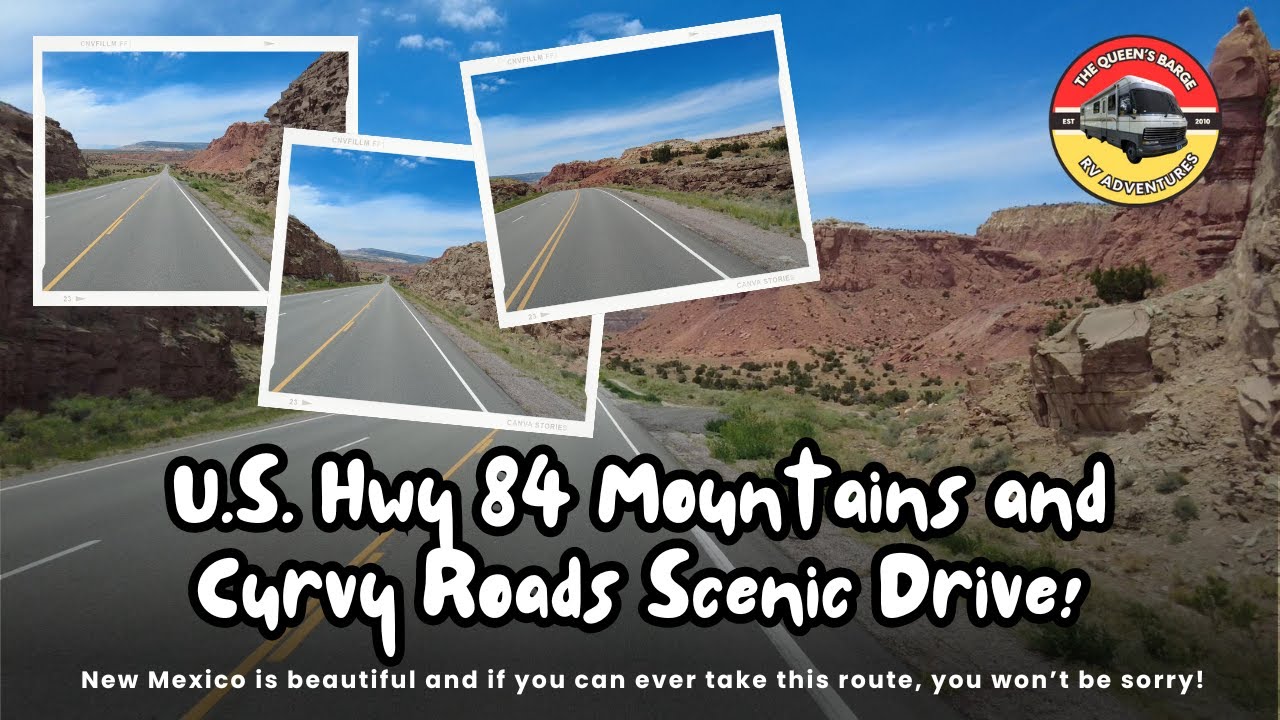 US Hwy 84 in New Mexico Scenic Mountains and Curvy Roads. #newmexico #desert @TheQueensBarge