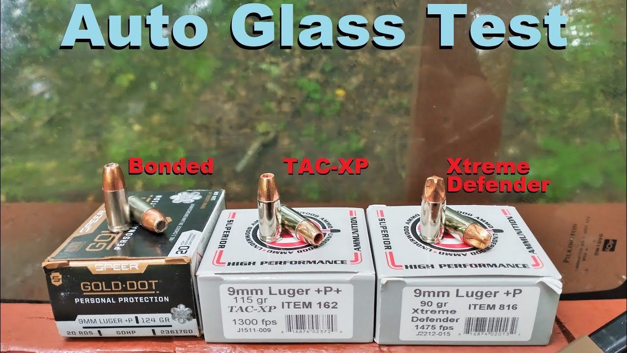 Gold Dot VS TAC-XP VS Xtreme Defender - 9mm Auto Glass Ballistic Gel Test - Bonded VS SCHP VS Fluted