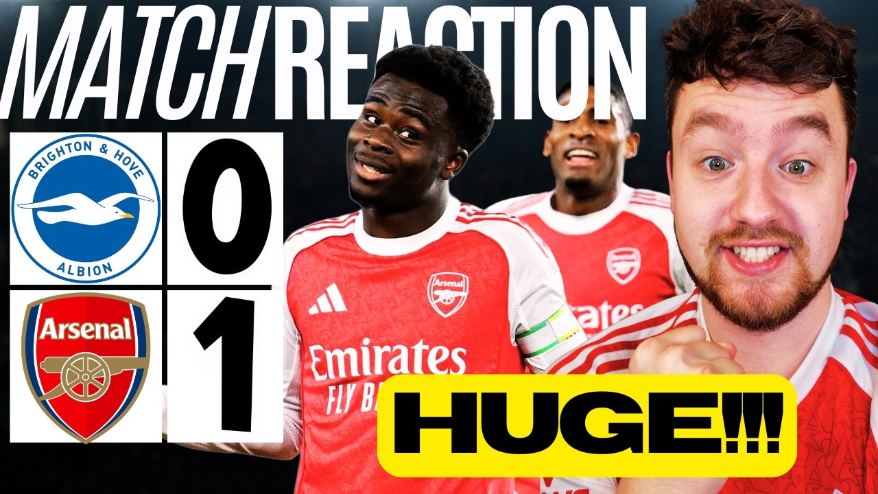Now THAT is a title winning performance... Brighton 0-1 Arsenal | Match Reaction!