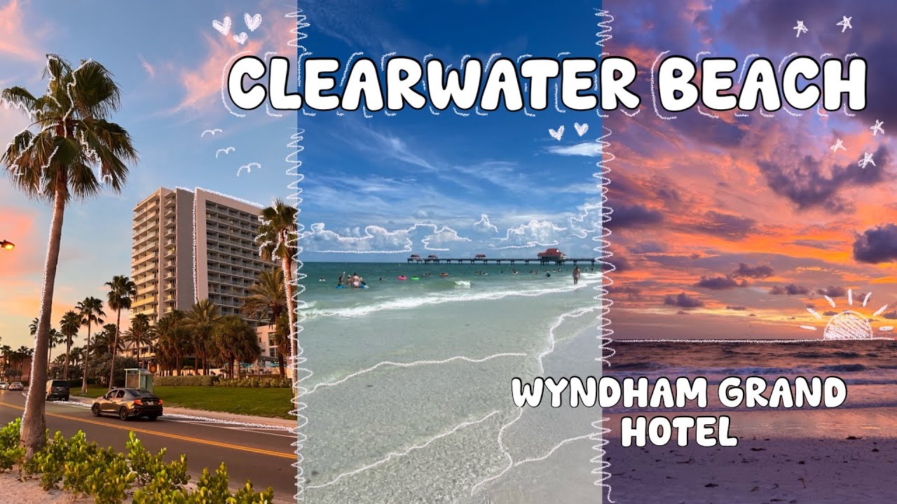 Trip to Clearwater Beach, Florida || travel vlog || Wyndham Grand Clearwater Hotel