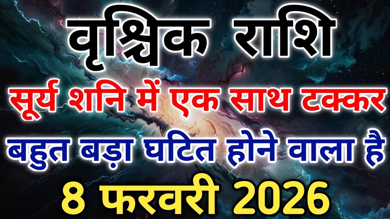 वृश्चिक राशि 13 फरवरी से जीवन में उथल पुथल सूर्य शनि के राशि में। #scorpio #zodiac #vrishchik 