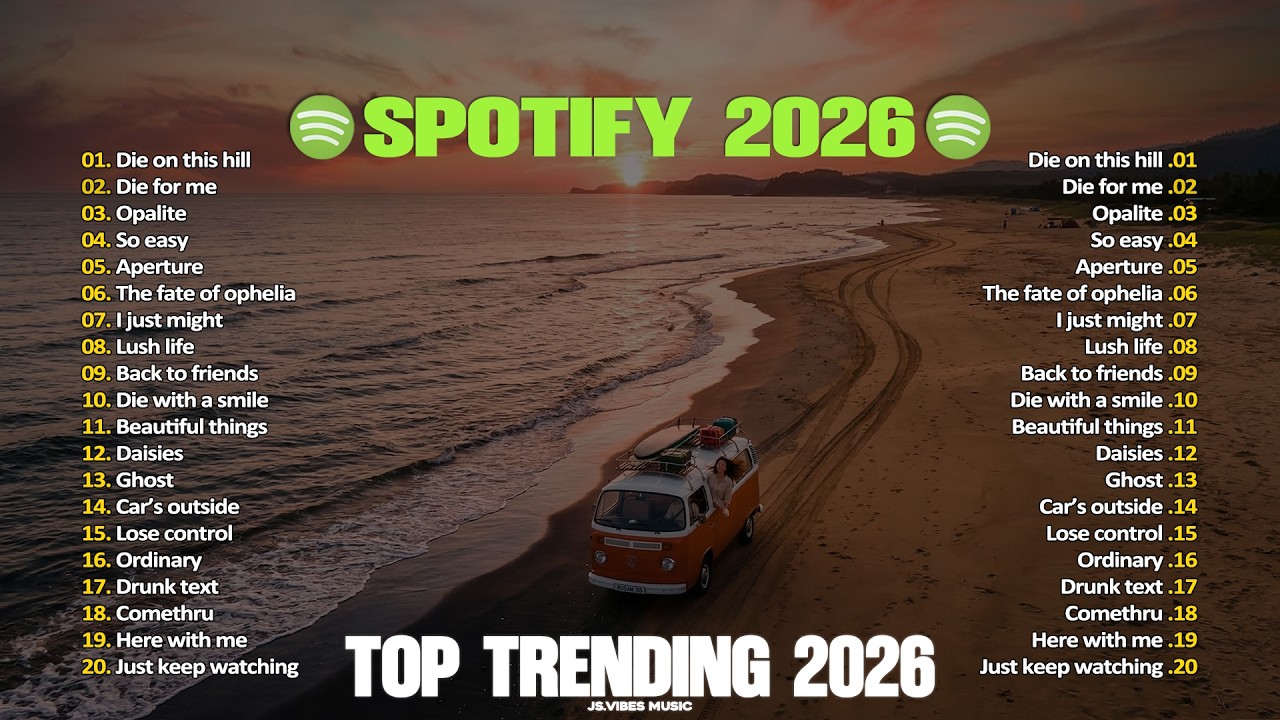 Top Trending Spotify 2026🎧🐻|| Best Acoustic English Songs ~ Viral Tiktok International Music 2026