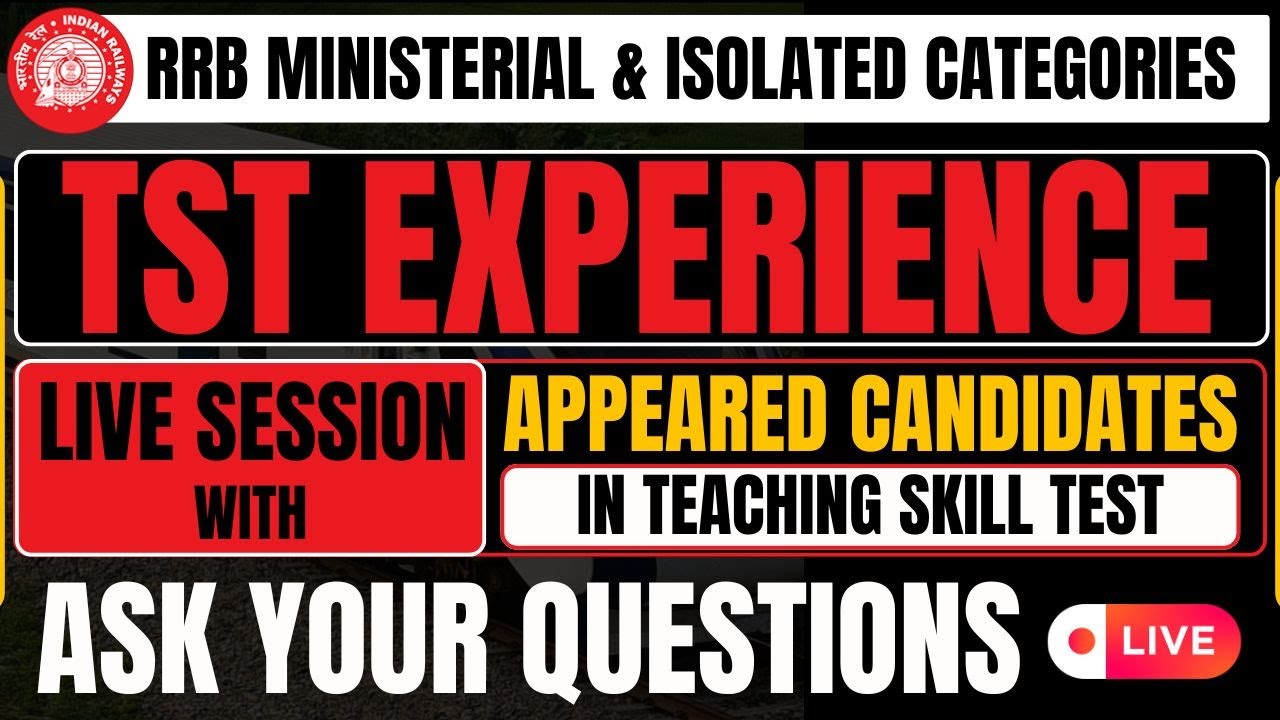 🔴RRB TST Experience Live Session with Appeared Candidates | Teaching Skill Test | Bangalore