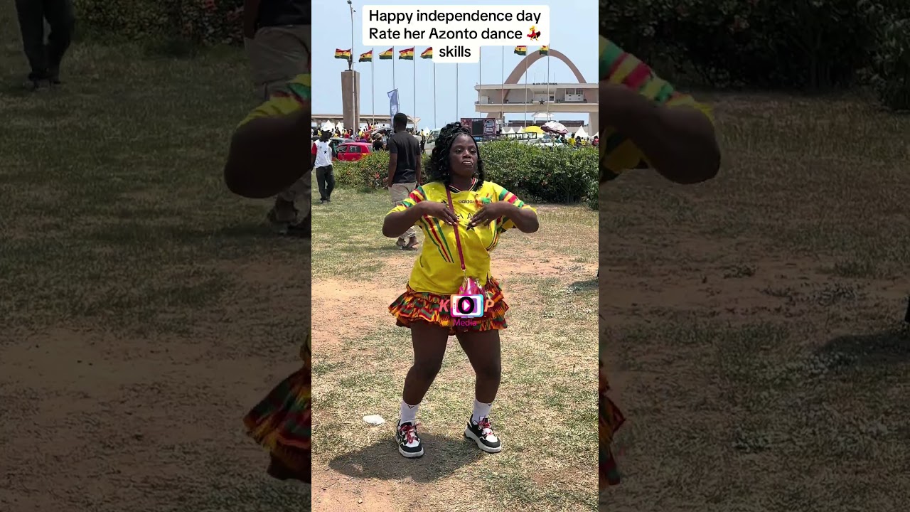 Rate her Azonto dance skills 🔥❤️ #ghana #ghanamostbeautiful #trending #independenceday #ghananews