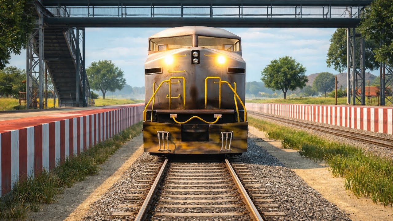 Indian Train Driving Game 🚆 | Simple Train on Track | Realistic Gameplay Hindi