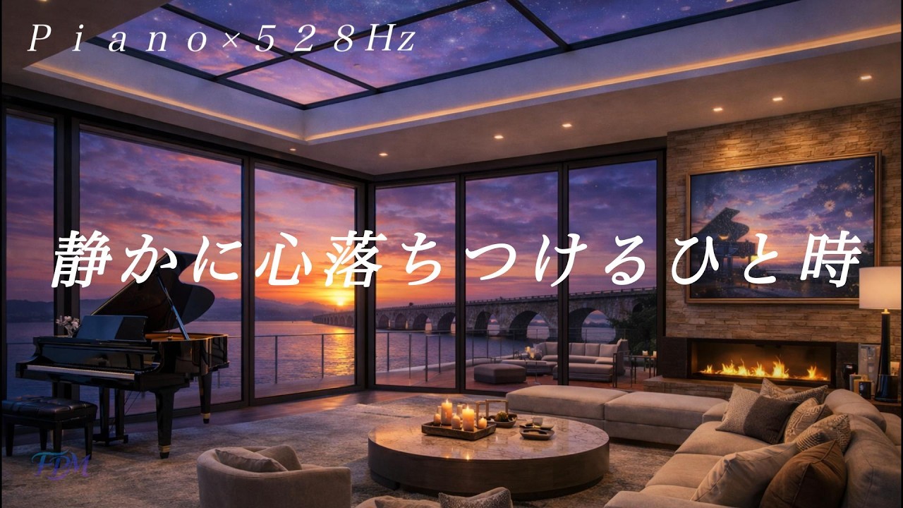 🎹【癒やしピアノ】自律神経を整える｜528Hz 心を軽くするリラックス音楽 / Relaxing Piano Music for Stress Relief & Better Sleep/528Hz