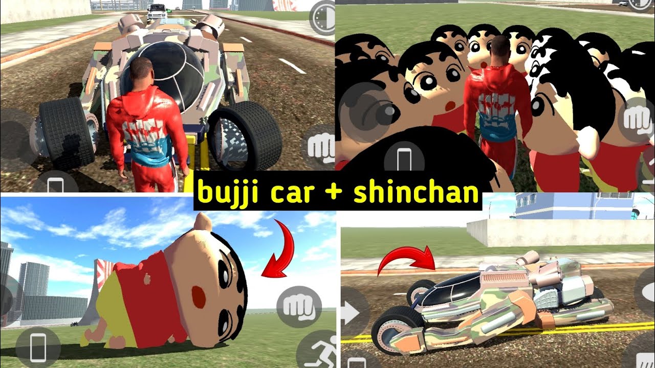 Bujji car cheat code in Indian bike driver 3D🤑 | Indian bike driver 3D shinchan character 🔥| #viral