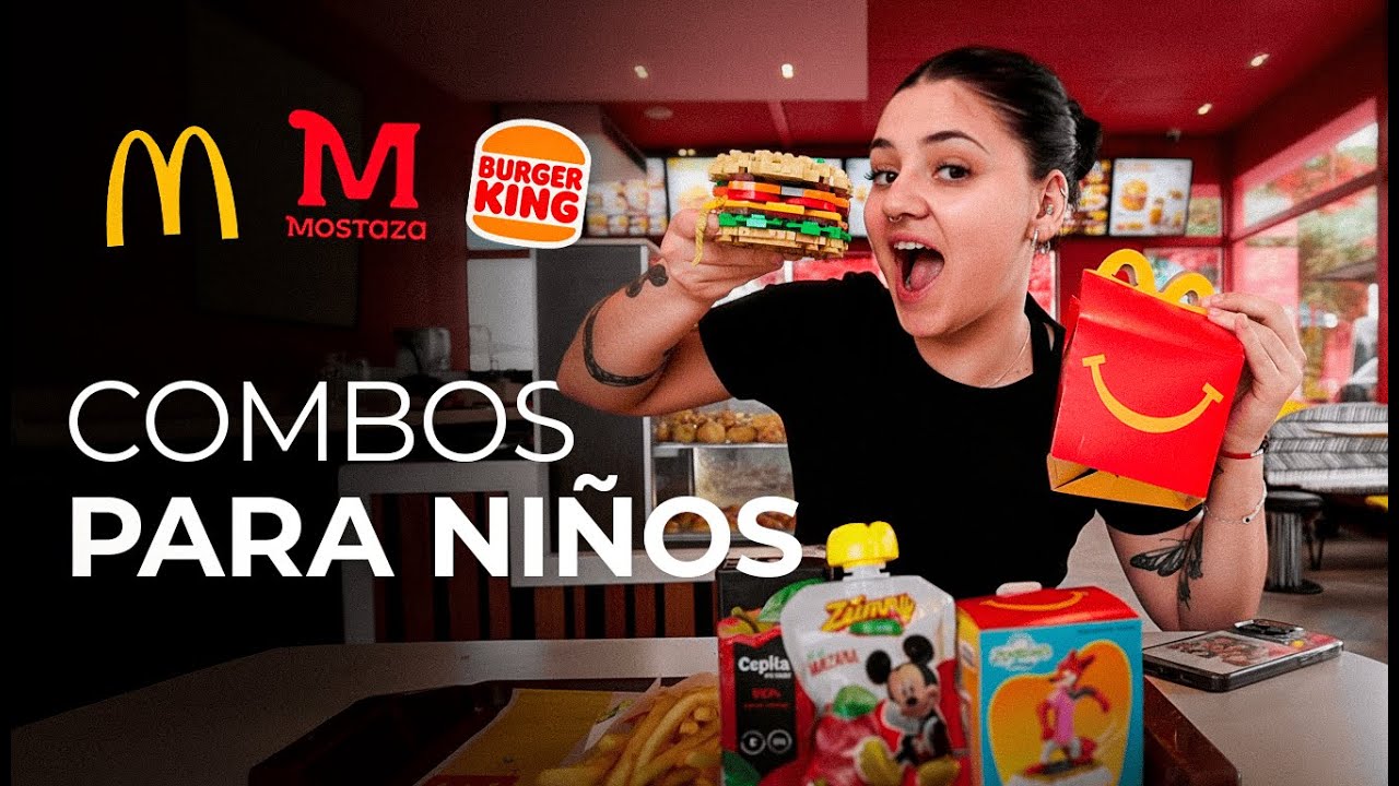 PROBANDO EL MENU INFANTIL DE LA COMIDA RAPIDA *por 24 horas