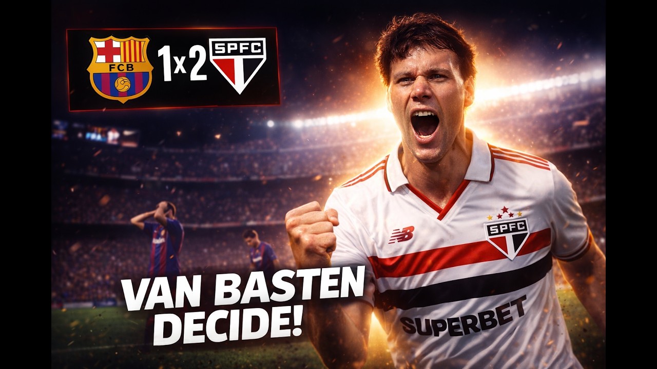 VIRADA HISTÓRICA! Van Basten DECIDE e o São Paulo CALA o Barcelona na Espanha! 😱🔥