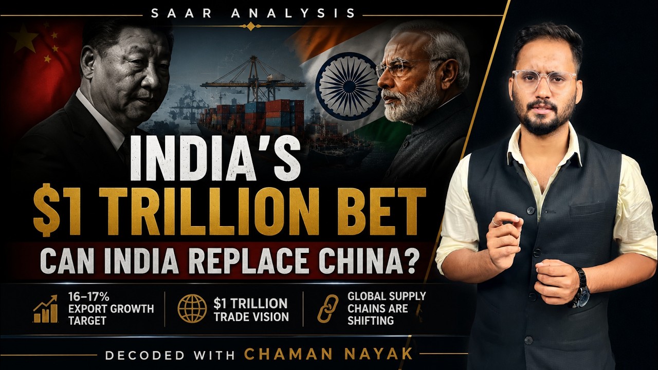 India's $1TRILLION Export Plan |Can India Replace China as the World's Manufacturing Powerhouse?SAAR