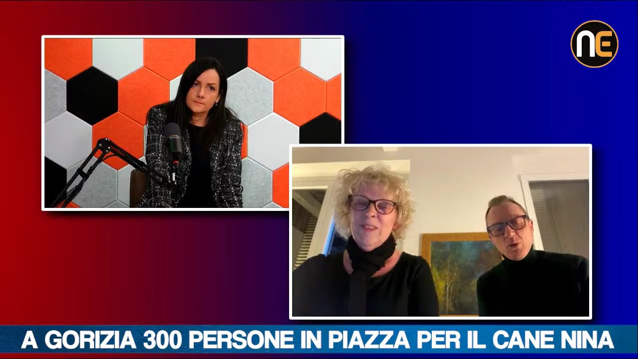 A Gorizia 300 persone in piazza per il cane Nina