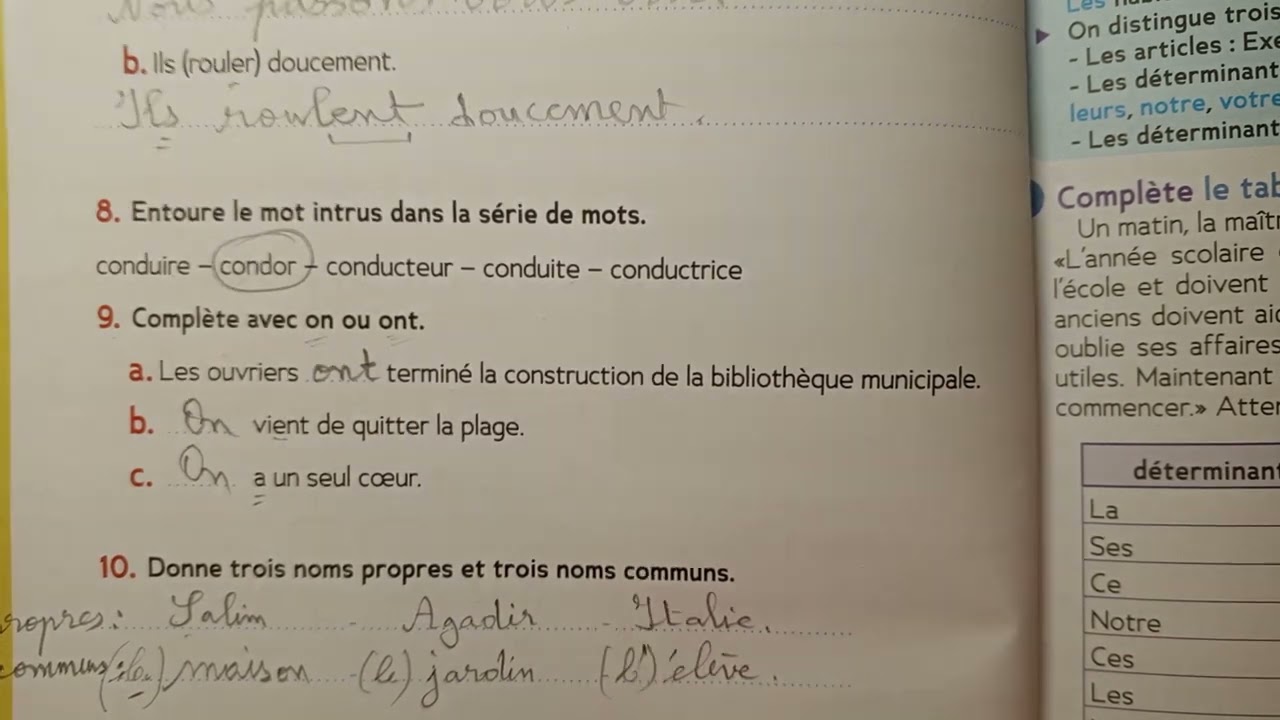 CE2: Bilan · Les gardiens de la paix  ( suite) page 48 cahier d' activités Le trésor des mots