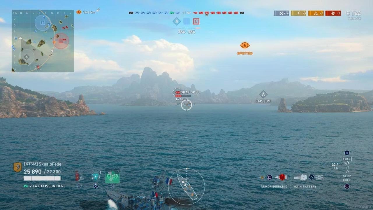 World of Warships: Legends_2025 GALISSONNIÉRRE nice game 65K Damage 2kill