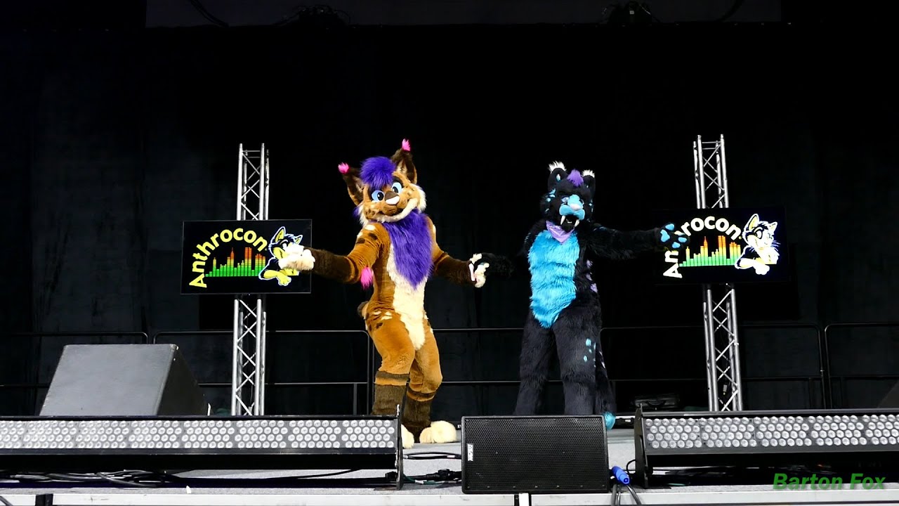 Anthrocon 2015 - Fursuit Dance Competition - Gale and Strobes