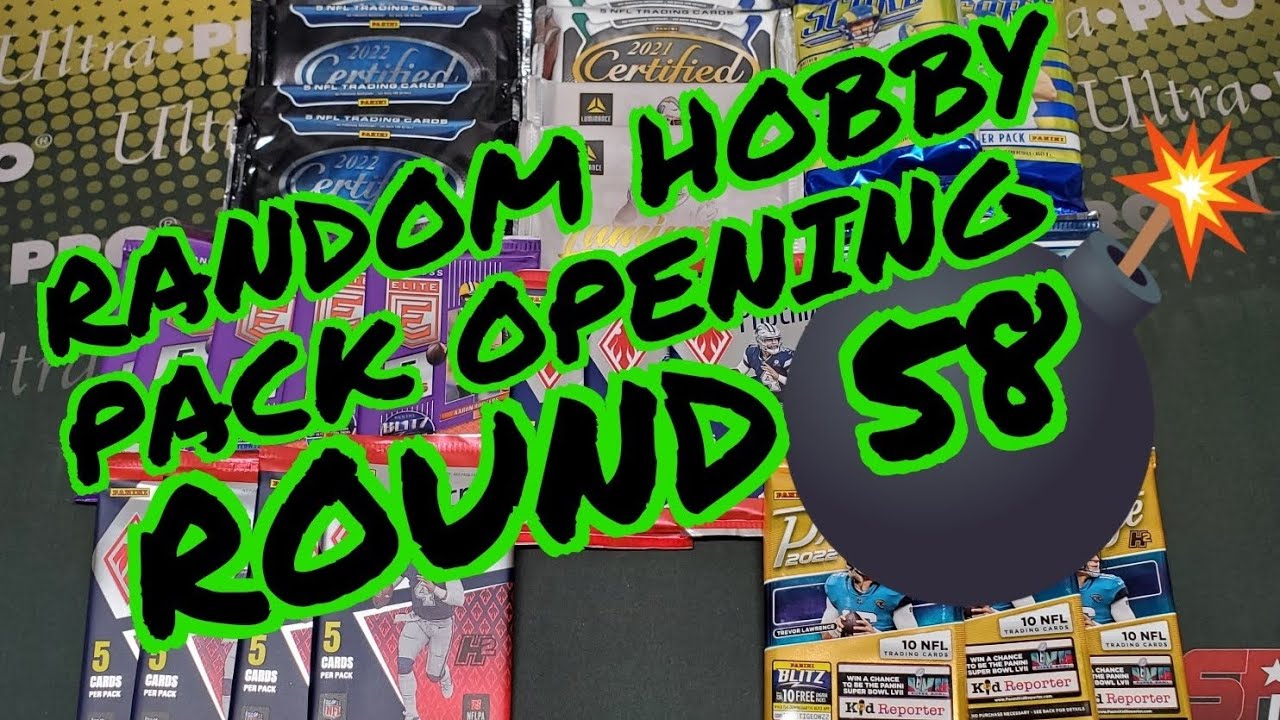 RANDOM FOOTBALL CARD HOBBY PACK OPENING ROUND 58! AWESOME HITS!