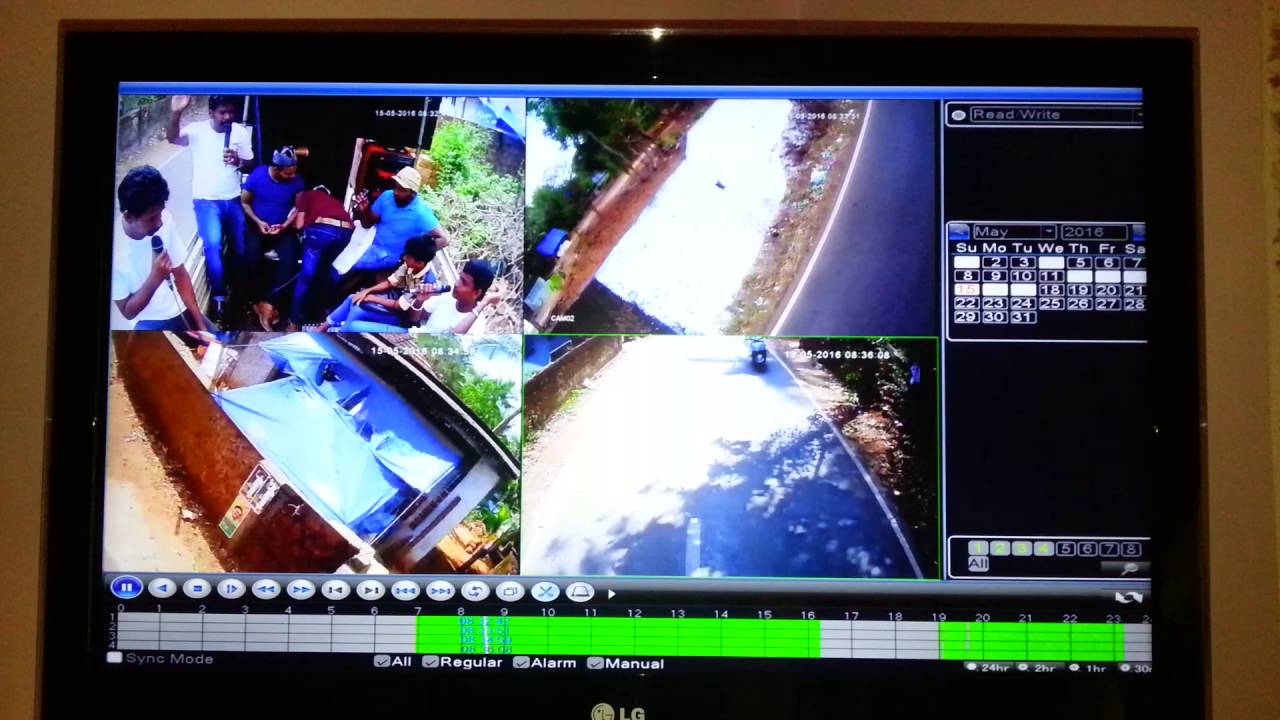 Election advertising vehicle road show cctv monitoring