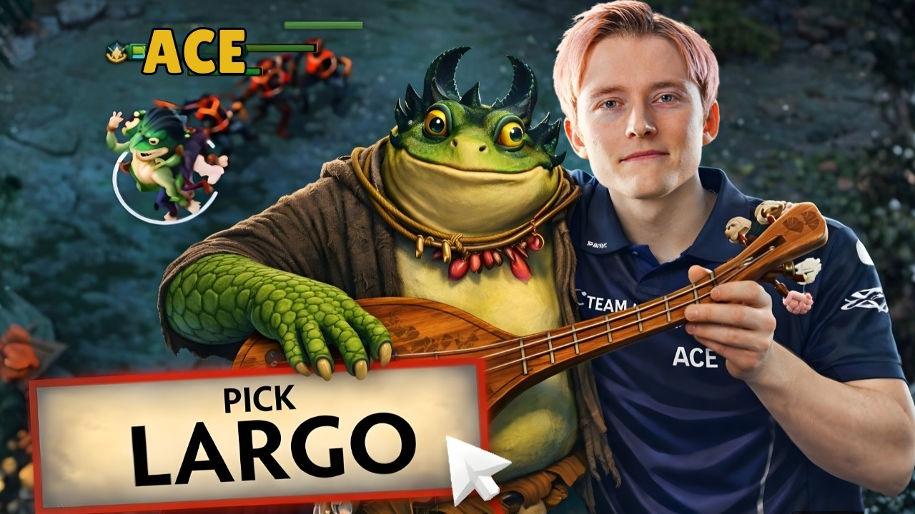INFINITE HEAL! Offlane Largo POV Against Team Falcon | Blast Slam VI