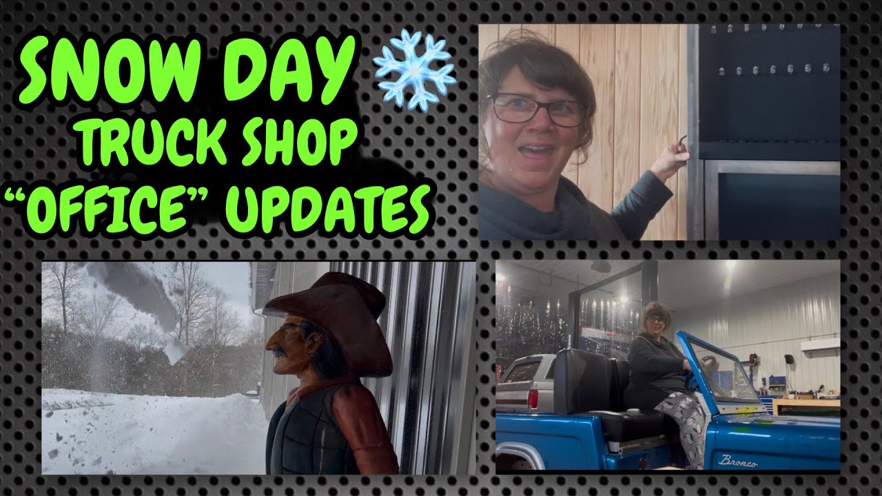 Busy Week of Snow ❄️ & Paperwork ​⁠at @C_CEQUIPMENT for Mrs C + updates @ the Truck Shop “Office”