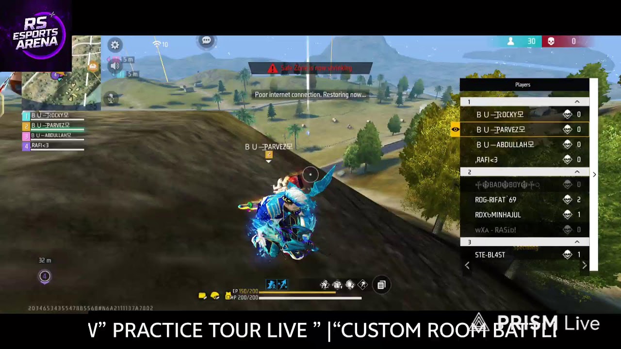 &ldquo;🔥 PRACTICE TOUR LIVE | FULL ACTION 🔥&rdquo; &ldquo;CUSTOM ROOM LIVE &ndash; RS ESPORTS&rdquo; &ldquo;12 TEAMS BATTLE LIVE NOW&rdquo;