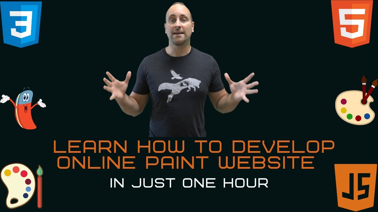 Built Paint Website In Just One Hour | Online Paint Website