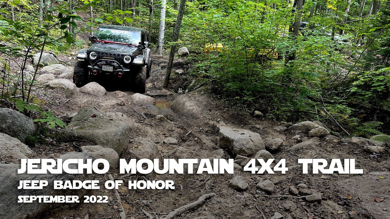 Трейл Jericho Mountain 4x4, Нью-Гэмпшир — Jeep Badge of Honor Trail — сентябрь 2022 г.