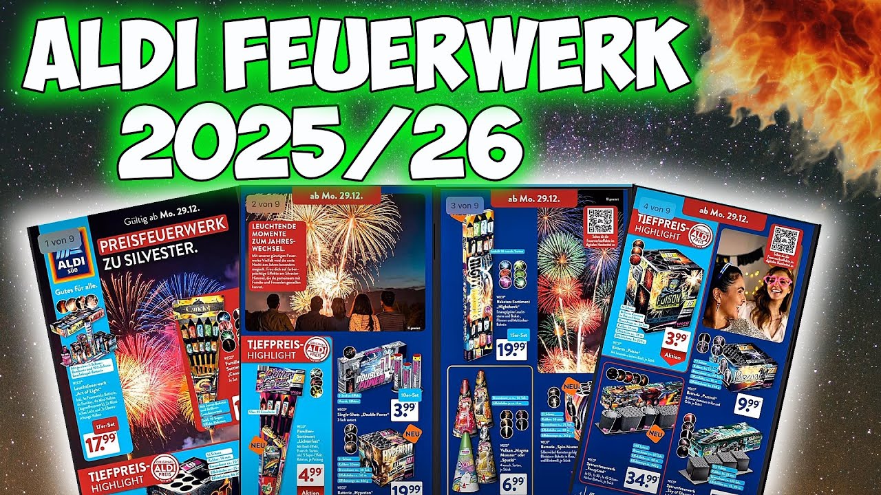 Aldi S&uuml;d Feuerwerk Prospekt 2025/26 Mit Preise🔥| + Kaufberatung🛒