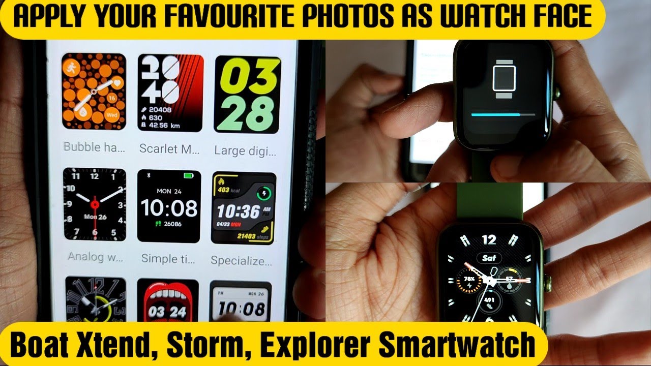 Boat Xtend Smartwatch | How to Apply Custom Watch Faces | Complete Process Shown🔥🔥🔥