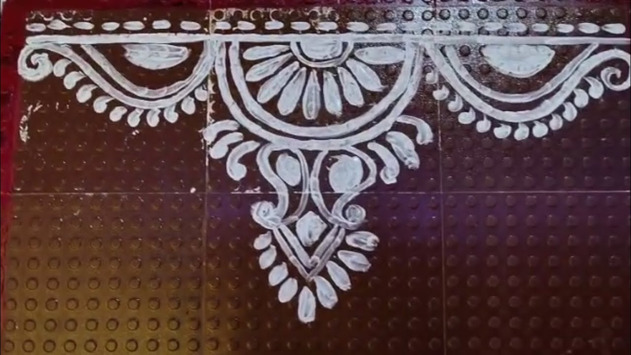 Alpona for diwali!! Easy alpona art!! Rangoli for diwali!!🌸 #Alpona 