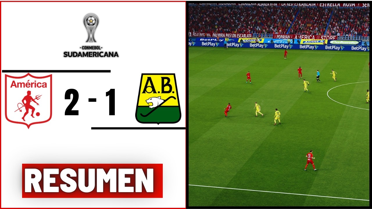 🔴 EN VIVO AMERICA DE CALI vs ATLETICO BUCARAMANGA 🏆 CONMEBOL SUDAMERICANA 2026  PARTIDO SIMULADO