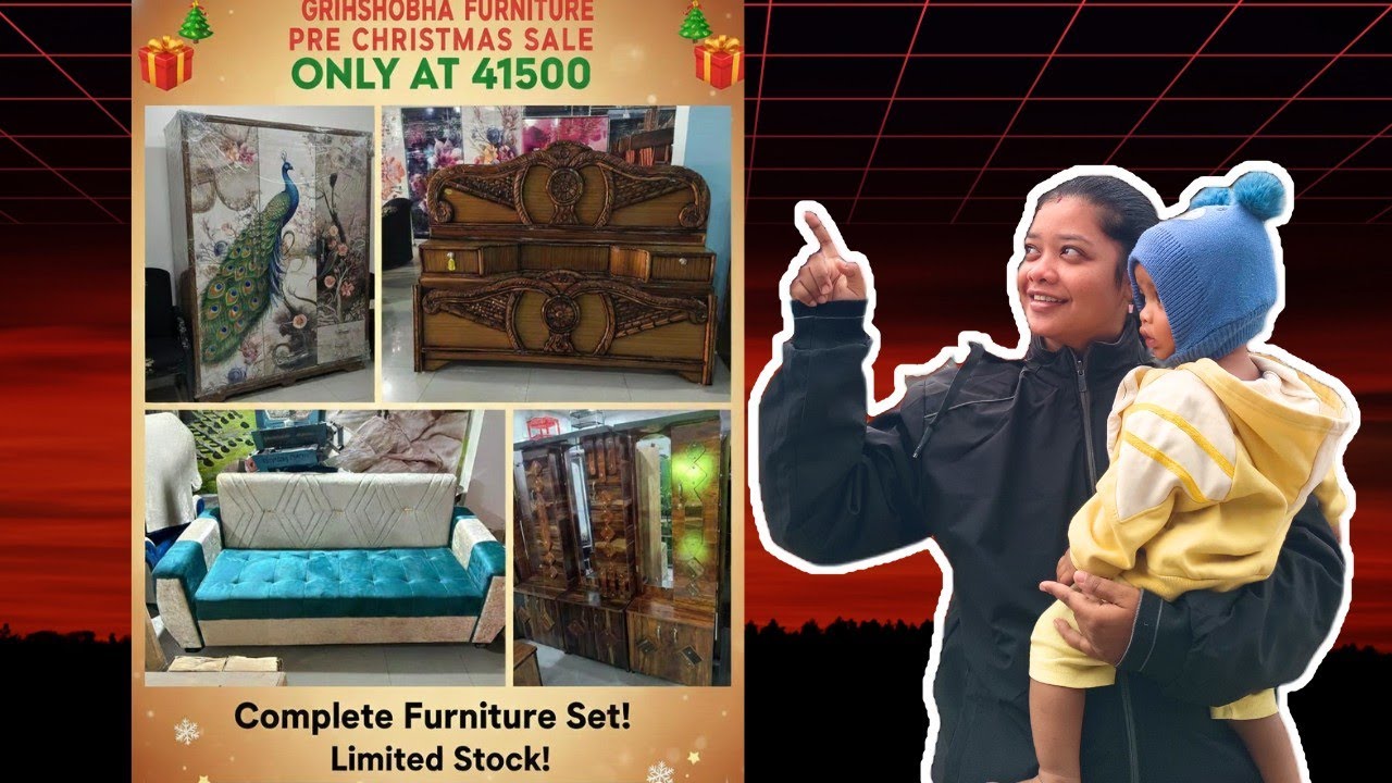 Pre Christmas offer in grihsobha furniture shop  || Manoharpur near Rourkela 