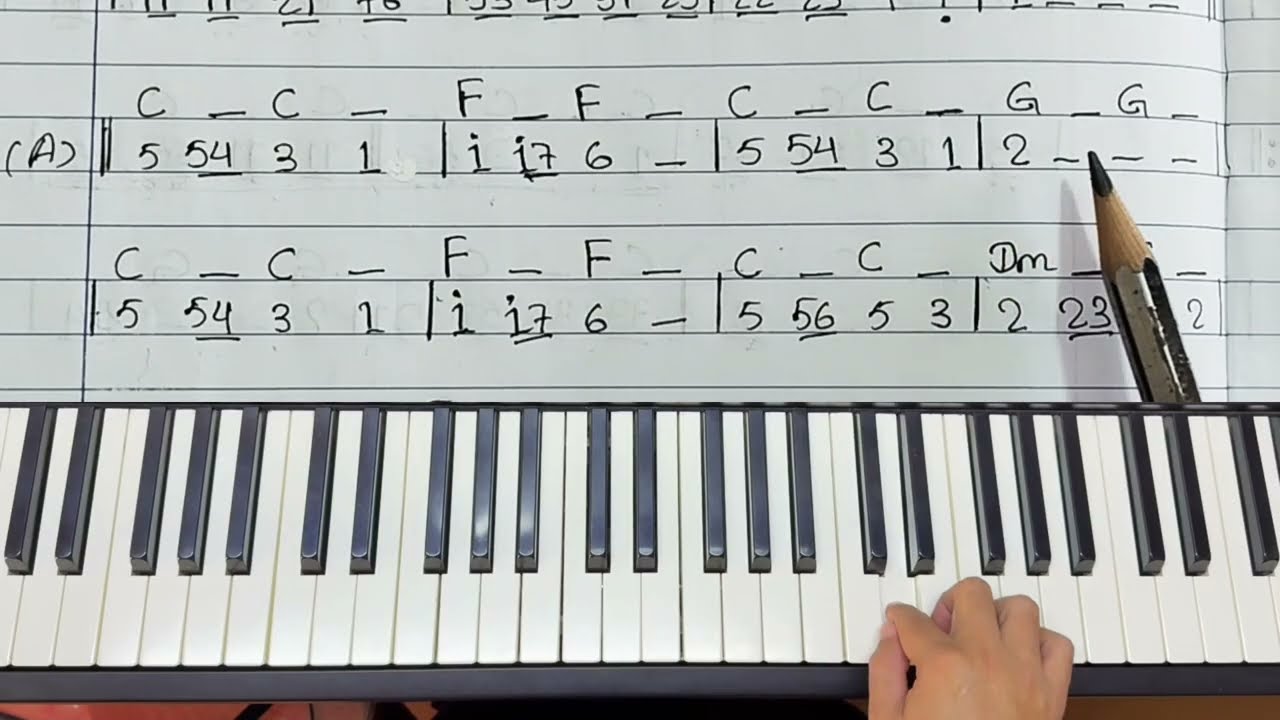သင်္ကြန်မိုး Piano tutorial #pianotutorial 