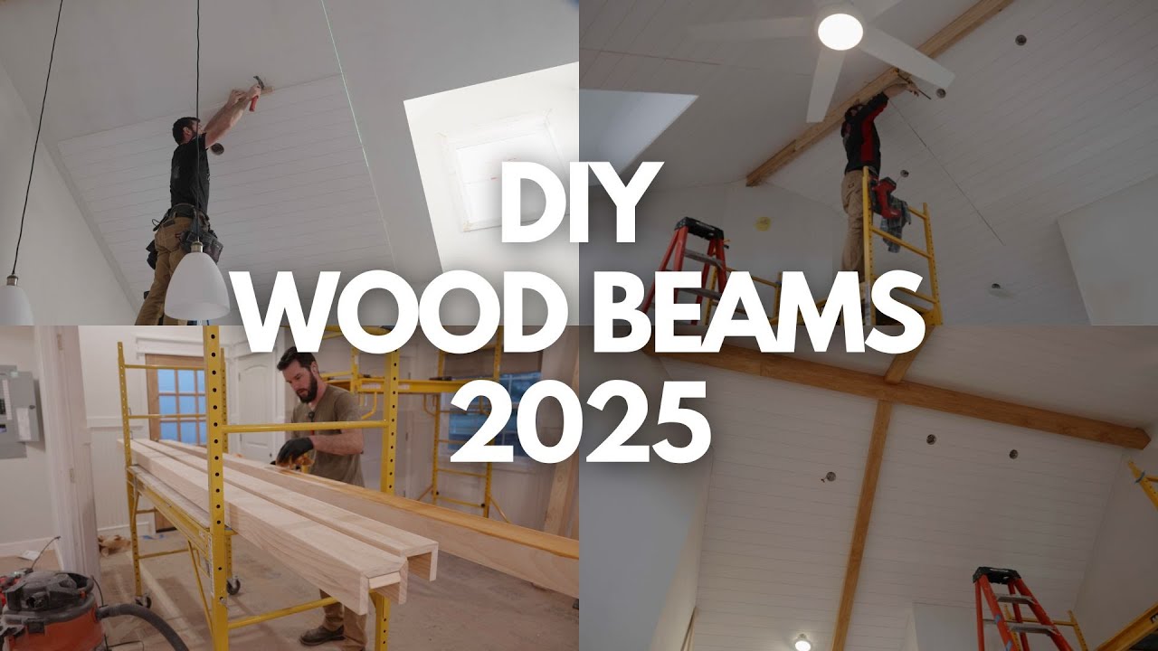 $100 DIY Faux Wood Beams!