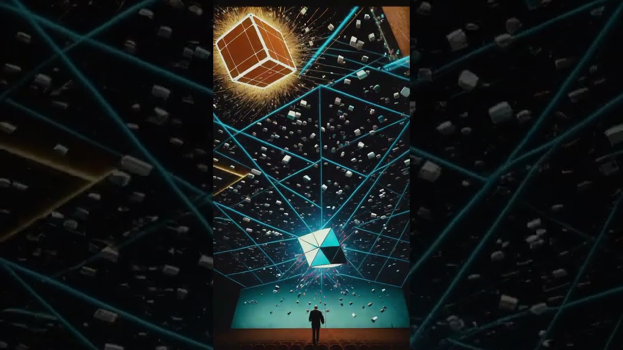 Hypnotic Animation of Vibrating Cube Box!"  Pulsating Cubic Energy: Hypnotic Animation