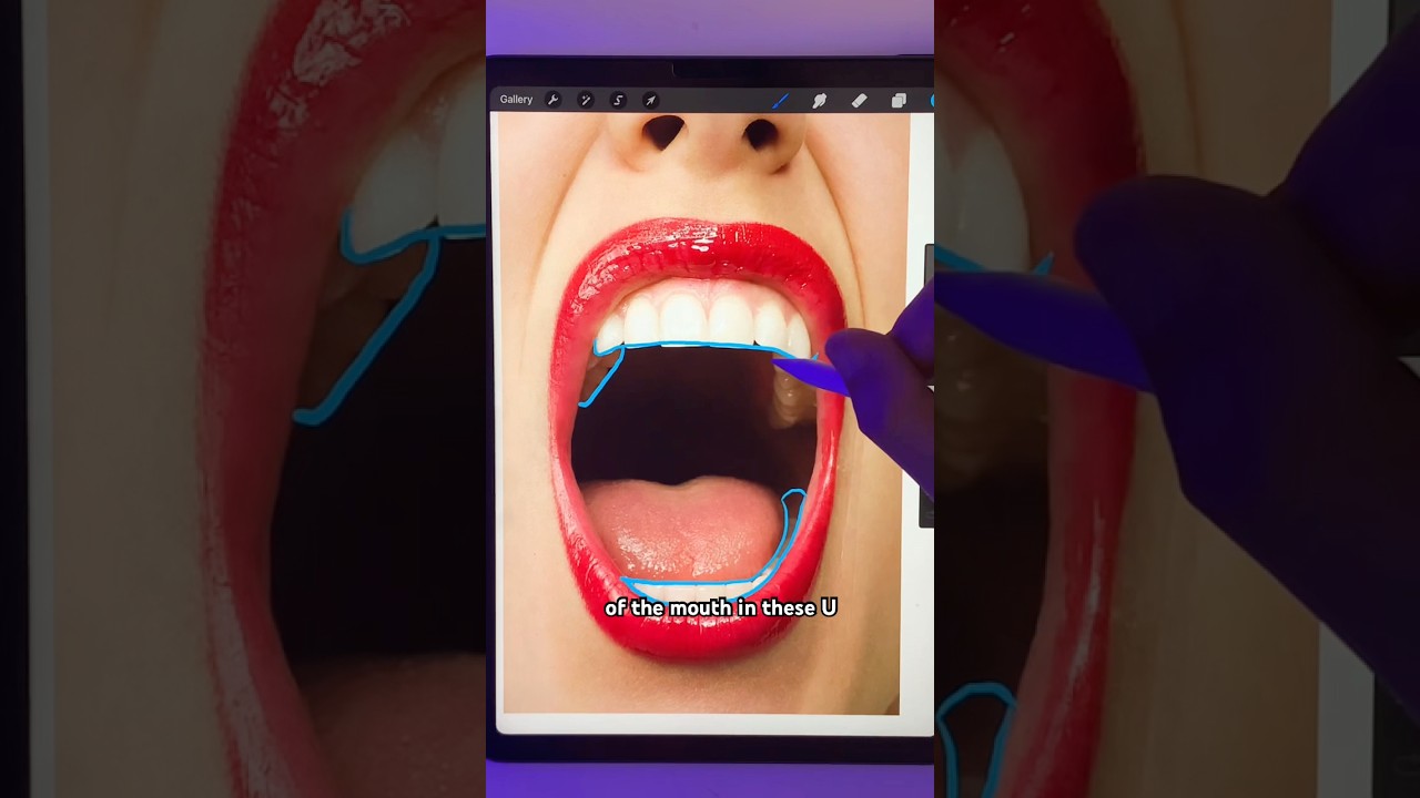 Tips for Drawing Teeth #arttips #howtodraw #drawingtutorial #arttutorial #drawing