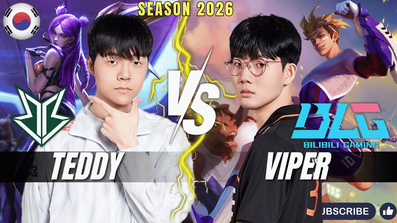 BRO Teddy vs BLG Viper - Teddy KAI'SA vs Viper EZREAL ADC - Patch 26.1 KR Ranked | lolrec
