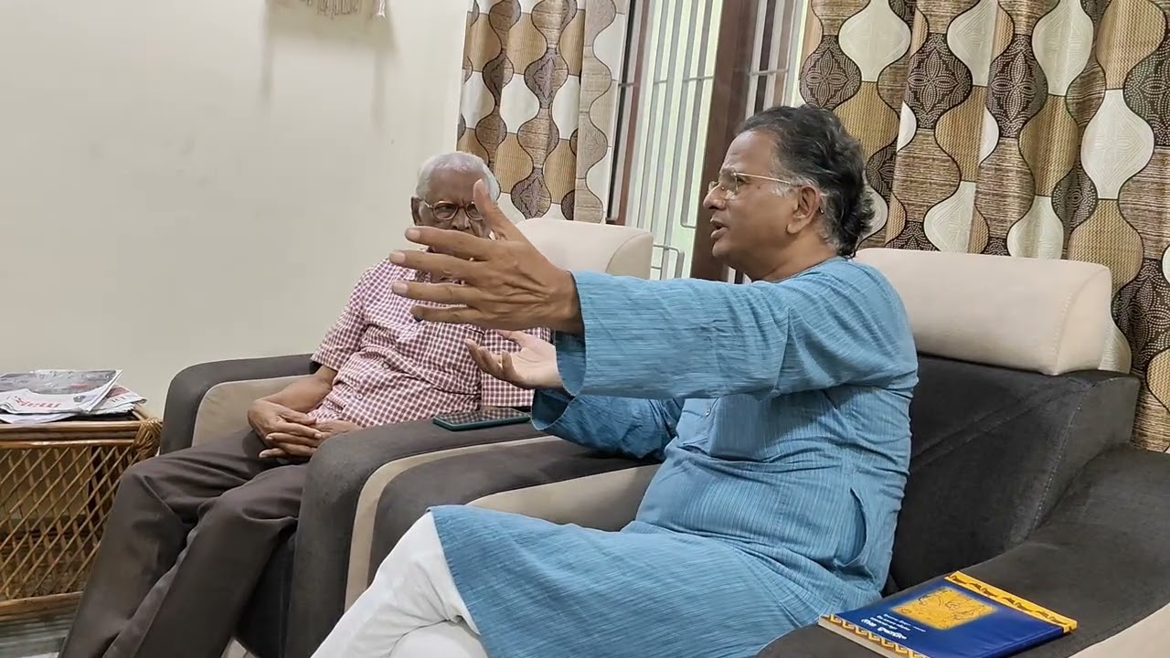 పతంజలి శాస్త్రి గారితో కొల్లేరు సరస్సు పరిస్థితిపై మృత్యుంజయ రావు, డాక్టర్ కిరణ్ గార్ల సమక్షంలో చర్చ