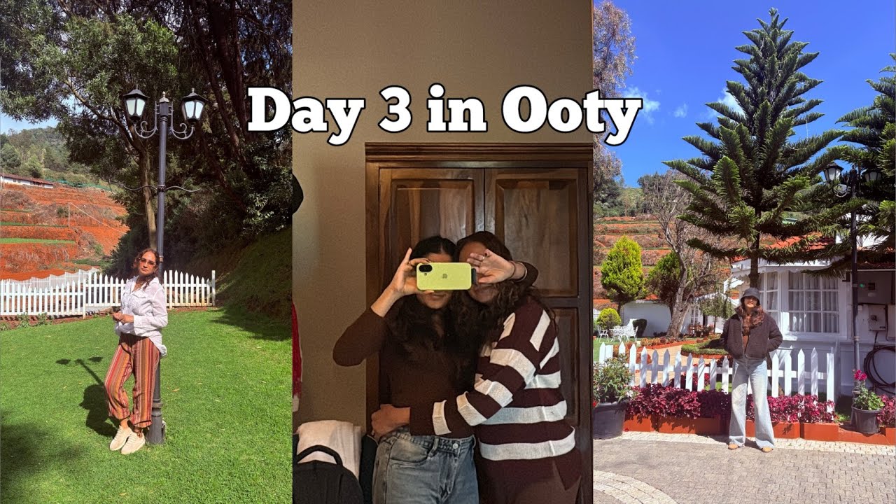 The Perfect Ooty Day 🌿 | Good Food, Shopping & Cozy Bonfire Night🔥 | Tamarillo Tree🌳 | 040/365