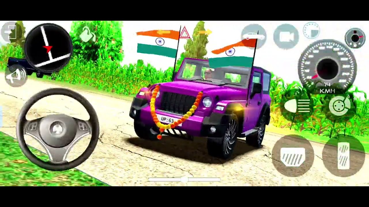 Modified Mahindra😈Thar Games:Indian baigan 🤯 Thar (Gadi Wala Games) Car Game Android Game #2025😈