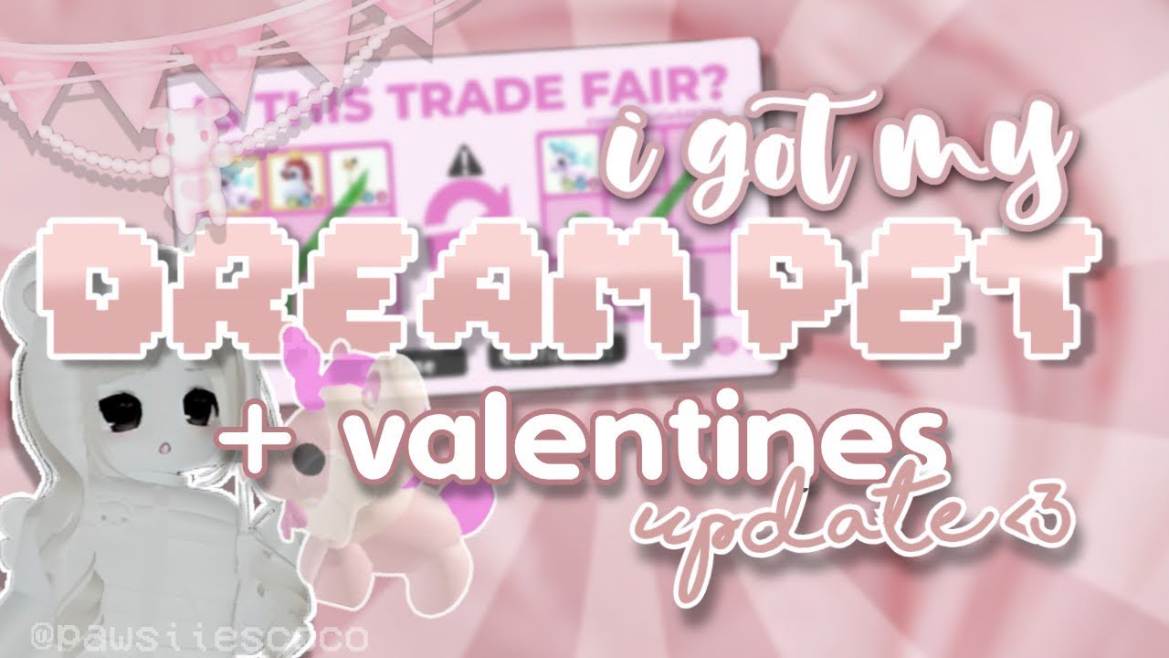 ♡ i got my DREAM PET in adopt me? + checking out valentines update ⋆.˚༄