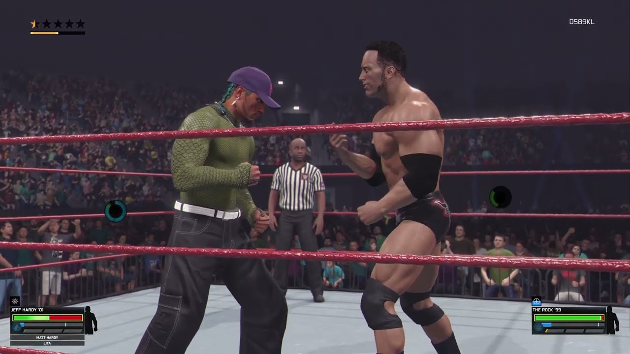 WWE 2K26 Single Match - Jeff Hardy vs The Rock