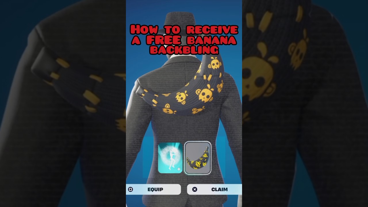 How to claim a FREE Fortnite Backbling #fortniteshorts #fortnitefreerewards #fortnitetutorial