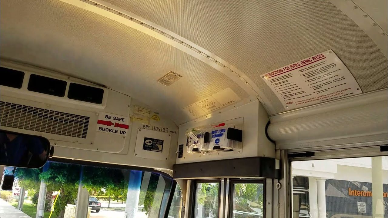 Final Ride: Miami Dade District School Bus BlueBird Vision 2012/2013 PM route #32136